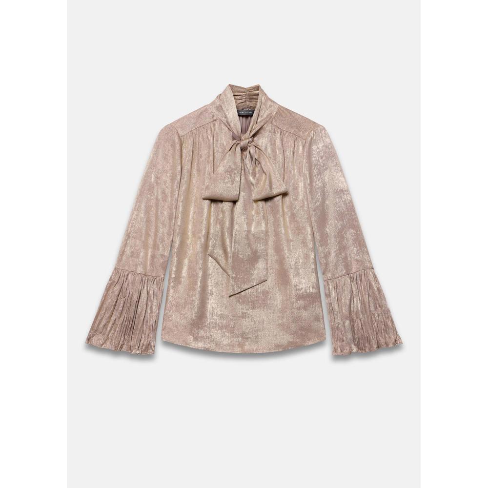 Mint Velvet Metallic Ruffle Detail Blouse